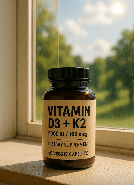 vitamin D3 and K2 supplement to boost immune system over 40